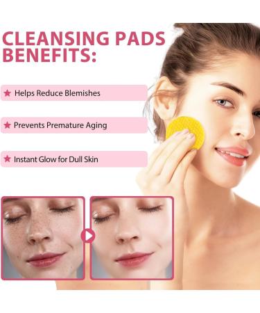 Kojic Acid and Turmeric Pads Turmeric Kojic Acid Cleansing Pads Face Turmeric & Kojic Acid Pads Turmeric Exfoliating Foaming Pads Exfoliating Cleansing Pads for All Skin Types - Buy Online on GoSupps.com