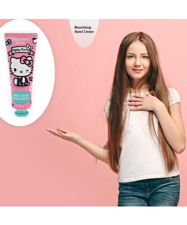 Hello Kitty Strawberry Hand Cream - for Children and Adults - Quick Absorbing - Moisturising Hand Care - Child-friendly - Nourishing Hand Cream - Long Lasting Moisture - Buy Online on GoSupps.com