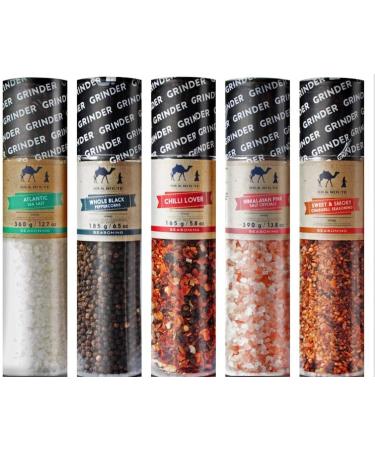 Silk Route Spice Company Giant Whole Black Pepper Grinder 185g - Premium Black Peppercorns - Buy Online on GoSupps.com