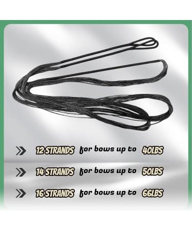DEERACE Traditional Recurve Bow String - AMO 48-70, 12-14-16 Strands, Dacron Replacement for Recurve/Long/Horse Bow AMO 60, 16 Strands - Up to 65 lbs - Buy Online on GoSupps.com