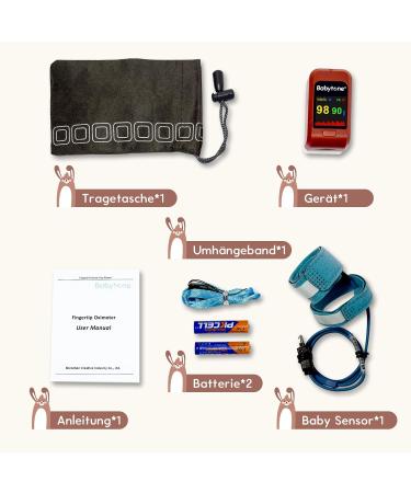 Buy Baby Tone Pulse Oximeter - Accurate Blood Oxygen & Heart Rate Monitor for Kids & Adults | App Integration & Alarm Feature | Fast International Shipping - Buy Online on GoSupps.com