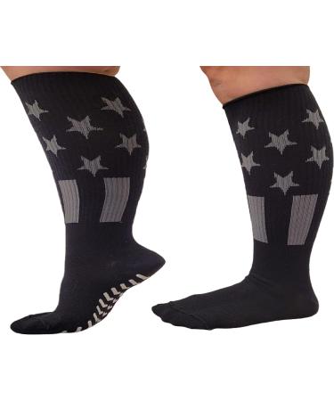 Extra Wide Diabetic Edema Socks for Swollen Feet | Non-Slip Bariatric Cast Socks - Buy Online on GoSupps.com