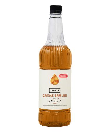 Simply Sugar Free Cr me Brulee Syrup Low Calorie Vegan & Nut Free Flavoured Syrup for Coffee Cocktails & Baking (1 Litre)
