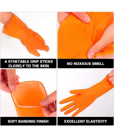 Wy Lighting Level Rubber Gloves - Reusable Household Cleaning Gloves for Dishes & Kitchen - 1 Pair - International Shipping Available - Buy Online on GoSupps.com
