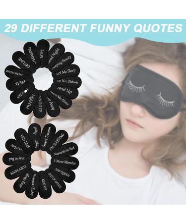 Ramede 60 Pieces Bulk Funny Sleep Mask | Adjustable Strap Silk Blindfold for Women Men Kids | Soft Eye Covers for Travel, Nap, Meditation - Buy Online on GoSupps.com