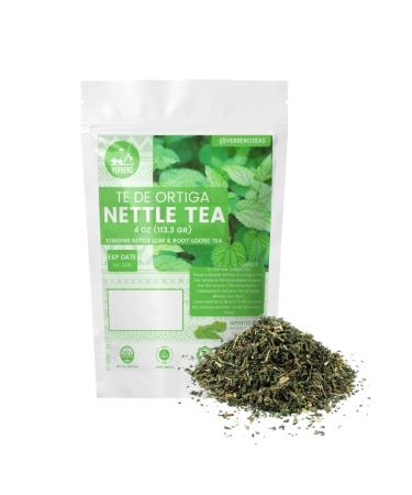 Yerbero - Stinging Nettle Leaf & Root Loose Tea 4oz (113 gr) | Urtica Dioica | Makes 30+ Cups | Wildcrafted Stand Up Resealable Bag | Crafted By Nature100% All Natural non-GMO Gluten-free.