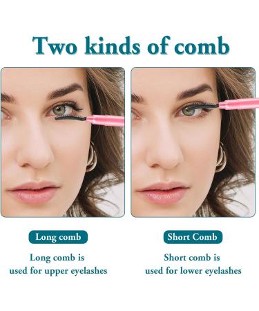 3 Pcs Silicone Eyelash Comb and Brow Grooming Brush Set | Mascara Brush Separator for Eye Makeup - Black - Buy Online on GoSupps.com