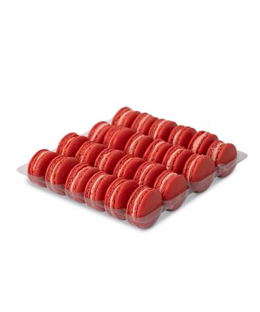 Mademoiselle Macaron Tray 24 Strawberry Macarons