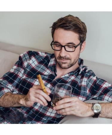 Aromatherapy Inhaler for Essential Oils | Wooden Smoking Cessation Stick | Personal Diffuser with 3 Refillable Cotton Inserts - Buy Online on GoSupps.com
