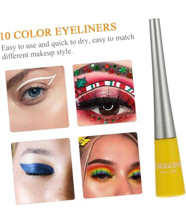 PLAFOPE 10pcs Household Eyeliners Plastic Liquid Makeup Supplies Liquid Eyeliner - Buy Online on GoSupps.com