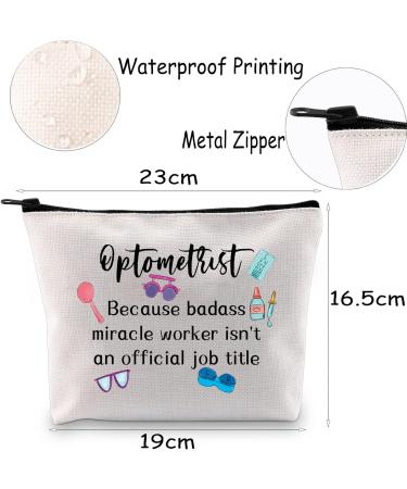 Mnigiu Optometry Make-Up Bag | Perfect Gift for Ophthalmologists | Inspiring Zip Pocket for Vision Essentials - Buy Online on GoSupps.com