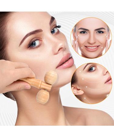 Premium Rapidbok Wooden Massage Roller Set - 2pcs Face & Body Roller for Muscle Relaxation & Gua Sha Massage - Buy Online on GoSupps.com