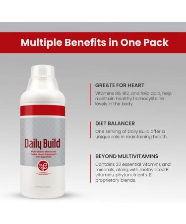 Pure Daily Build Liquid Multivitamin & Mineral Herbal Supplement - 32oz Bottle - Buy Online on GoSupps.com