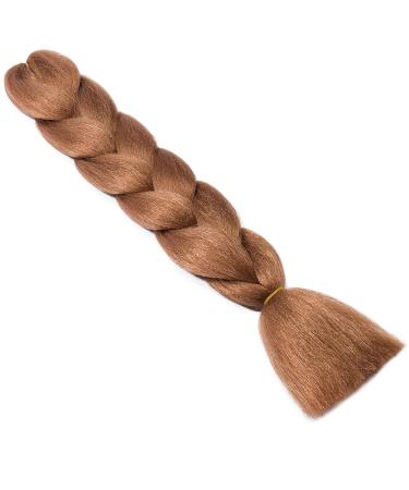 Buy Gairyan Jumbo Braids Extensions - 100g Ombre Synthetic Braiding Hair (60cm Light Auburn) for Box Crochet Braids - International Shipping Available - Buy Online on GoSupps.com