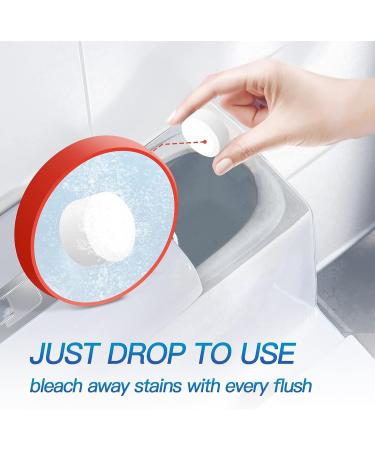 Vacplus Toilet Bowl Cleaner Tablets - 12 Pack | Lighter Smell, Automatic Cleaners with Bleach | Longer Lasting, Economical Tank Cleaners 0.7oz - Buy Online on GoSupps.com