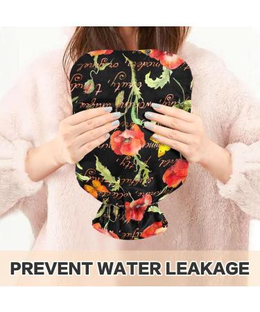 2L Heat Bottle for Pain Relief Poppy Flowers & Summer Butterflies Design Perfect for Headaches & Back Pain Relief International Shipping Available - Buy Online on GoSupps.com