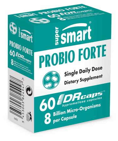 Supersmart - Probio Forte - 8 Billion microorganisms via cappio - Probiotics - Strengthens the immune system - with lactobacillus acidophilus |Non GMO - 60 DR CAPS