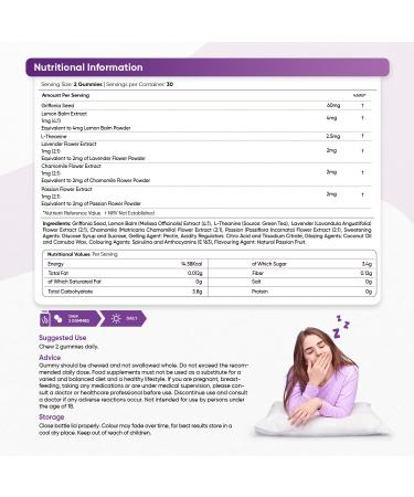 WeightWorld Bedtime Gummies 60mg - Natural Sleep Aid with Lemon Balm, L-Theanine, Lavender & Chamomile - 60 Vegan Low Sugar Gummies for Adults - Buy Online on GoSupps.com