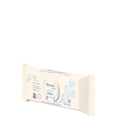 Buy Aveeno Baby Sensitive All Over Wipes - 64 Gentle Wipes for Delicate Skin - Buy Online on GoSupps.com