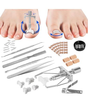 Ingrown Toenail Treatment Kit Ingrown Toenail Removal Kit Ingrown Toenail Corrector 12 Podiatry Toenail Braces 50 Fitmedify Nail Patches 10 Ingrown Toenail Corrector Strips Nail Cutter Files Lifters