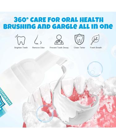 2 Pack 50ML Teeth Whitening Foam Mouthwash for Deep Cleaning and Fresh Breath - Buy Online on GoSupps.com