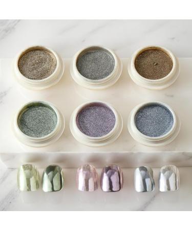 Ensemble de poudre chrom e pour ongles Pigment effet miroir poussi re paillet e scintillante couleur de finition m tallique brillance longue dur e conception d'application facile | pour le 02 - Buy Online on GoSupps.com