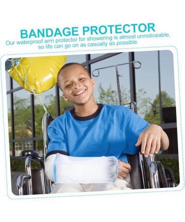 FRCOLOR 4 Pcs Waterproof Shower Guard Cover for Casts - Bandage Protector Blue 25x14x14CM | International Shipping Available - Buy Online on GoSupps.com