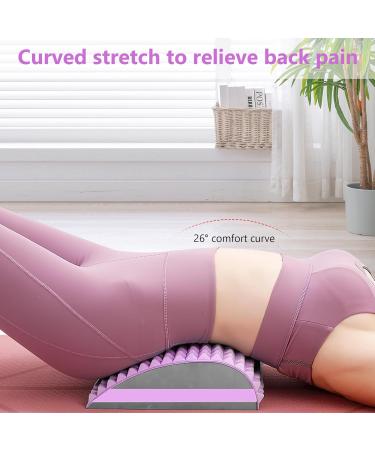 Yushengtai 2-in-1 Neck & Lumbar Spine Stretch Back Pain Relief Stretcher (Purple) | International Shipping - Buy Online on GoSupps.com