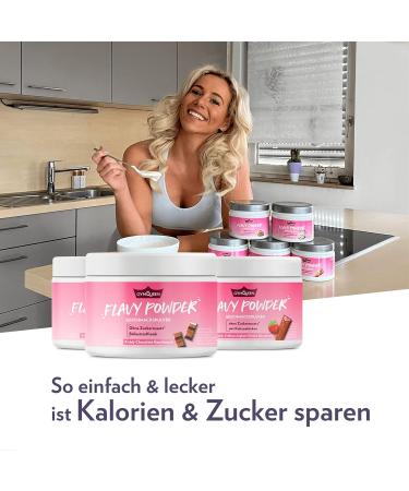Gym Queen Flavy Powder 250g - Low Calorie Vanilla Flavor High Fiber Perfect for Baking & Sweetening | 1 Pack - Buy Online on GoSupps.com