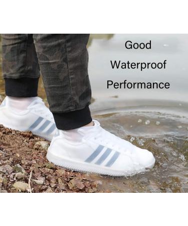 TAKUSHI HF Reusable Waterproof Silicone Rubber Shoe Covers - Non Slip Rain & Snow Overshoe for Men & Women - Transparent - Size M(Women) - Buy Online on GoSupps.com
