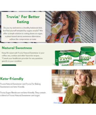 Stevia Sweetener Bundle: 2x Truvia 270g - Calorie-Free Sweetener from Stevia Leaf Extract - Buy Online on GoSupps.com