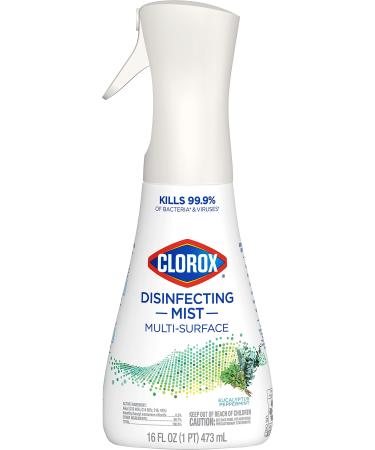 Clorox Disinfecting Mist, Multi-Surface Disinfectant, Eucalyptus Peppermint, 16 Fluid Ounces