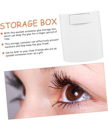 Pot de Rangement Herm tique pour Colle Extensions de Cils Compact Blanc Anti-humidit pour Professionnel Maquillage Quotidien - Buy Online on GoSupps.com