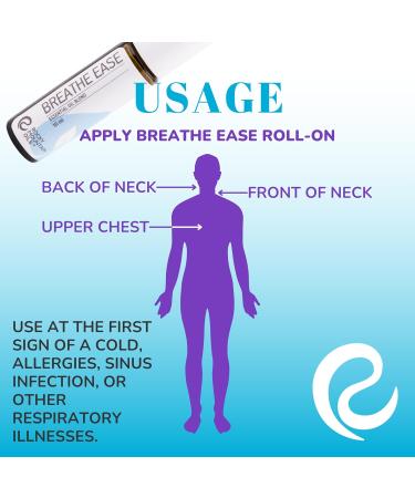 Breathe Ease 10ml Roll-On | Natural Relief for Congestion & Allergies | International Shipping Available - Buy Online on GoSupps.com