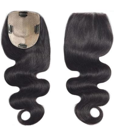Human Hair Toppers Body Wave Silk Base Topper with Baby Hair 8-22" Chinese Remy Hair Natural Scalp Hair Piece with 4 Clips Ideal for Thinning Hair (Color : 14 inches Size : 12X13cm) 12X13cm 14 inches - Buy Online on GoSupps.com