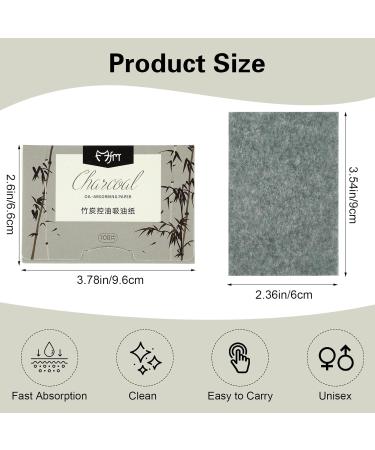 Sibba Natural Oil Blotting Sheets - 400 Counts Portable Bamboo Charcoal Facial Oil Control & Makeup Refresher - Ideal for Travel & Clean Skin - Buy Online on GoSupps.com
