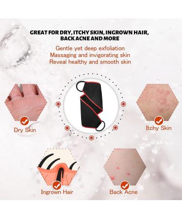 Evridwear Exfoliating Body Scrubber with Handles - Back Washer for Shower/Bath - Deep Clean for Dry Skin - Men/Women (Heavy) - Buy Online on GoSupps.com