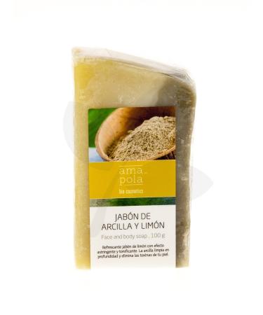 AMAPOLA BIO-COSMETICS Amapola Organic Clay and Lemon Soap 100g
