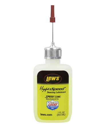 Lew's (HSBL1) Hyper Speed Bearing Lube, 1-Ounce, Premium Synthetic Base Oil Lubricant for High Speed Baitcast Reels