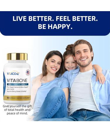 VXICDE Calcium 500 mg with Vitamin D3 | 60 Softgels | Absorbable Calcium Supplement | Non-GMO Gluten Free Calcium Supplement - Buy Online on GoSupps.com