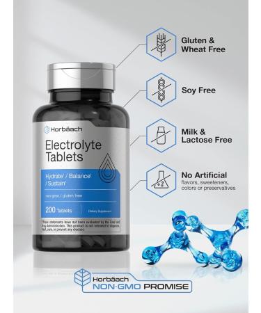 Buy Horb ach Electrolyte Tablets | 200 Count | Vegetarian & Keto-Friendly | Non-GMO & Gluten-Free Hydration Supplement - Buy Online on GoSupps.com