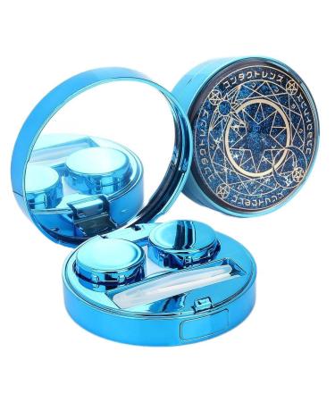 Ofone contact lens containers glittering stars colored contacts travel labels with remover tweezers and mirrors contact lens holder container storage set for women and girls (blue) - Buy Online on GoSupps.com