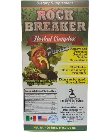 Rompe Piedras Reforzado con Yumel y R bano Negro - 100 Tabletas | Suplemento Natural para Salud Renal | Env o Internacional - Buy Online on GoSupps.com