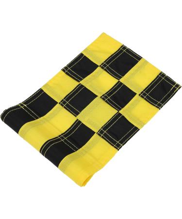 WNSC Golf Flag - Checkered Hole Pole Cup Flags - Nylon - Backyard Outdoor - Black Yellow - Buy Online on GoSupps.com