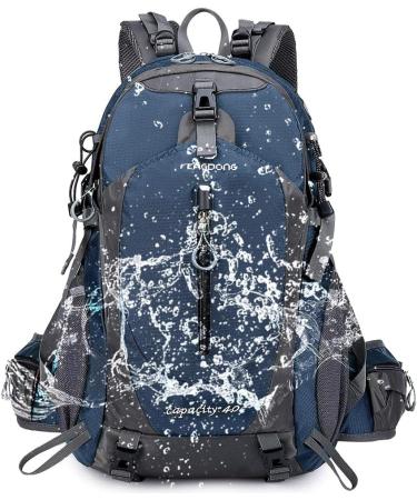 FENGDONG 40L Waterproof Lightweight Hiking Camping Travel Backpack Blue - Unisex - Buy Online on GoSupps.com