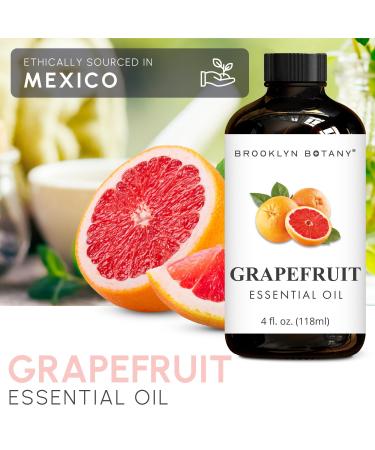 Brooklyn Botany Grapefruit & Thyme Essential Oils 4 Fl Oz (Pack of 2) 100% Pure & Natural Refreshing & Herbal Aromatherapy Blend - Buy Online on GoSupps.com