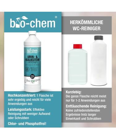 Bio-Chem Urine Stone Remover Extra Strong - 6x1000ml - Powerful Professional Toilet Cleaner Made in Germany - Buy Online on GoSupps.com