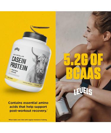 Levels 100% Micellar Casein Protein Hormone Free Vanilla Bean 4LB Vanilla 4 Pound (Pack of 1) - Buy Online on GoSupps.com