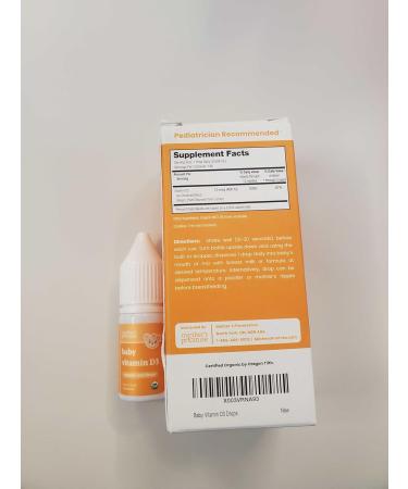 Mother's Promise Organic Baby Vitamin D Drops | 100% Plant Based | Healthy Growth & Bone Development | Age Newborn+ | 180 Servings | Baby Vitamin D3 Liquid for Infants & Toddlers | 400 IU for Babies 0.17 Fl Oz (Pack of 1) - Buy Online on GoSupps.com
