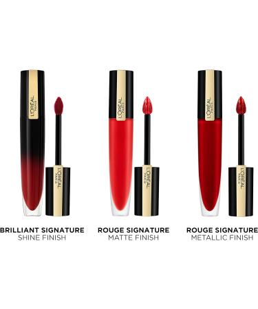 L'Oreal Paris Rouge Signature Matte Liquid Lipstick 110 I Empower - Long-Lasting Formula - 1 Count - Buy Online on GoSupps.com